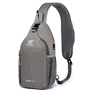 SKYSPER Sling Bag Crossbody Backpack – Chest Shoulder Cross Body Bag Travel Hiking Casual Daypack for Women Men