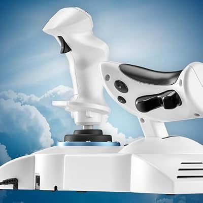 Thrustmaster T.Flight Hotas 5 Microsoft Flight Simulator Edition - Officially-Licensed Microsoft Flight Simulator Flight Joystick - Throttle - Simulation Controller, compatible with PS5, PS4, PC