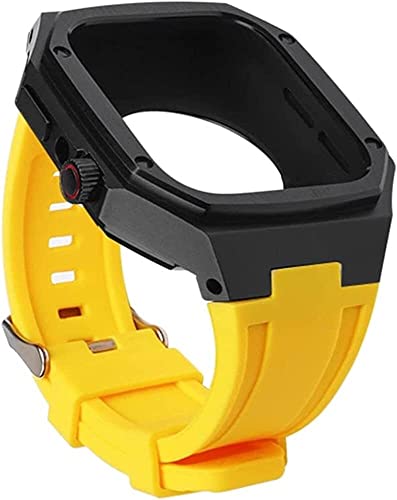 Bracelet en silicone INFRI avec coque en acier pour Apple Watch 45mm