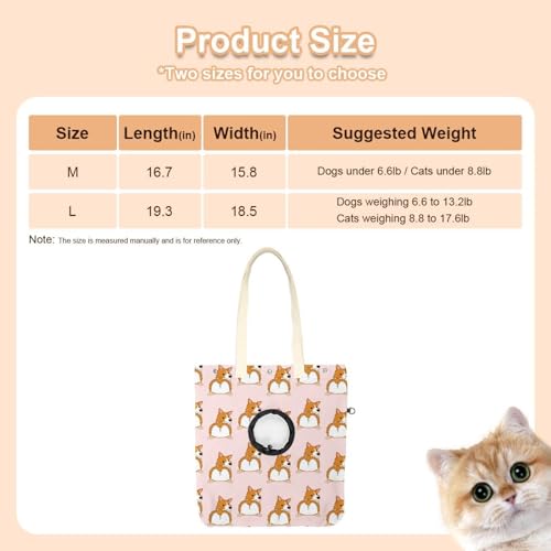 Sac à main mignon chat et chien en toile résistante