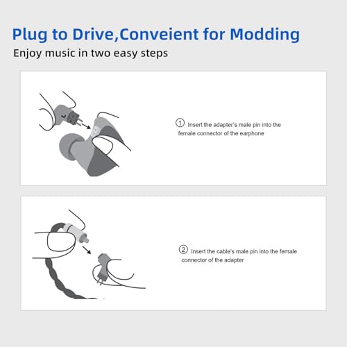 Adaptador Recto IE300 a MMCX Hembra para Auriculares miniatura 7