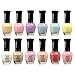 Kleancolor Collection - Beautiful Assorted Pastel Nail Polish 12pc Set
