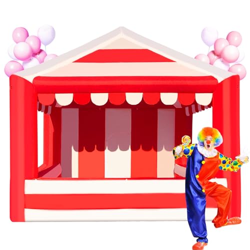 13x13ft Inflatable Event Tent with 550W Blower - Red & White...