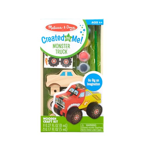 Melissa & Doug Created by Me! Monster Truck Wooden Craft Kit