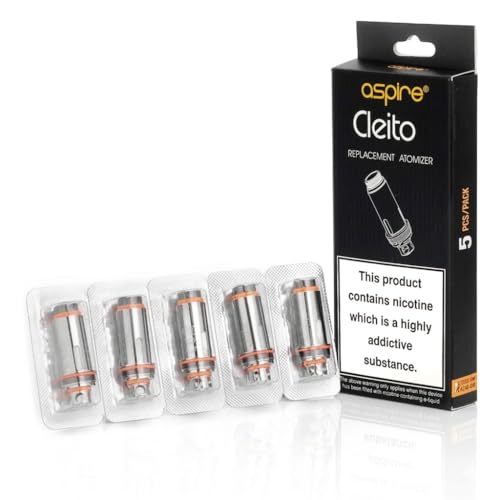 Authentic Aspire Cleito Bobines 0.4 Ohm 1 Paquet de 5 Bobines De Remplacement
