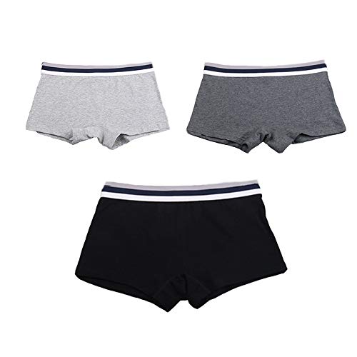 Boxer briefs en coton de couleur unie boyshort tomboy trans lesbienne