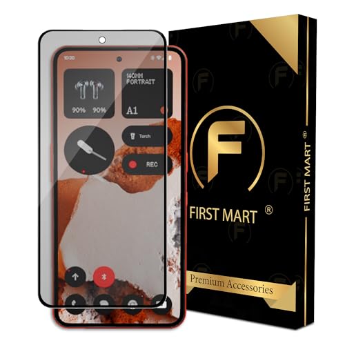 Image of FIRST MART Military-Grade Matte Tempered Glass for Nothing Phone CMF 2 Pro and Nothing 3A lite - 9H Screen Protector, Anti-Glare Protection, Scratch-Resistant, Bubble-Free (1 Pack)