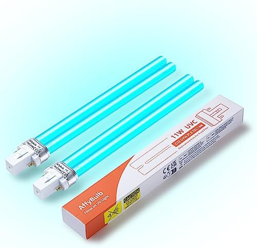 Lot De 2 Ampoules UV De Désinfection 11W G23 - Pour Purificateur D'eau, Aquarium, Stérilisateur UV
