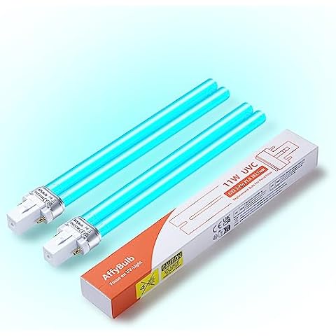 AffyBulb 2 * 11W G23 PLS Replacement UV Bulb Cover