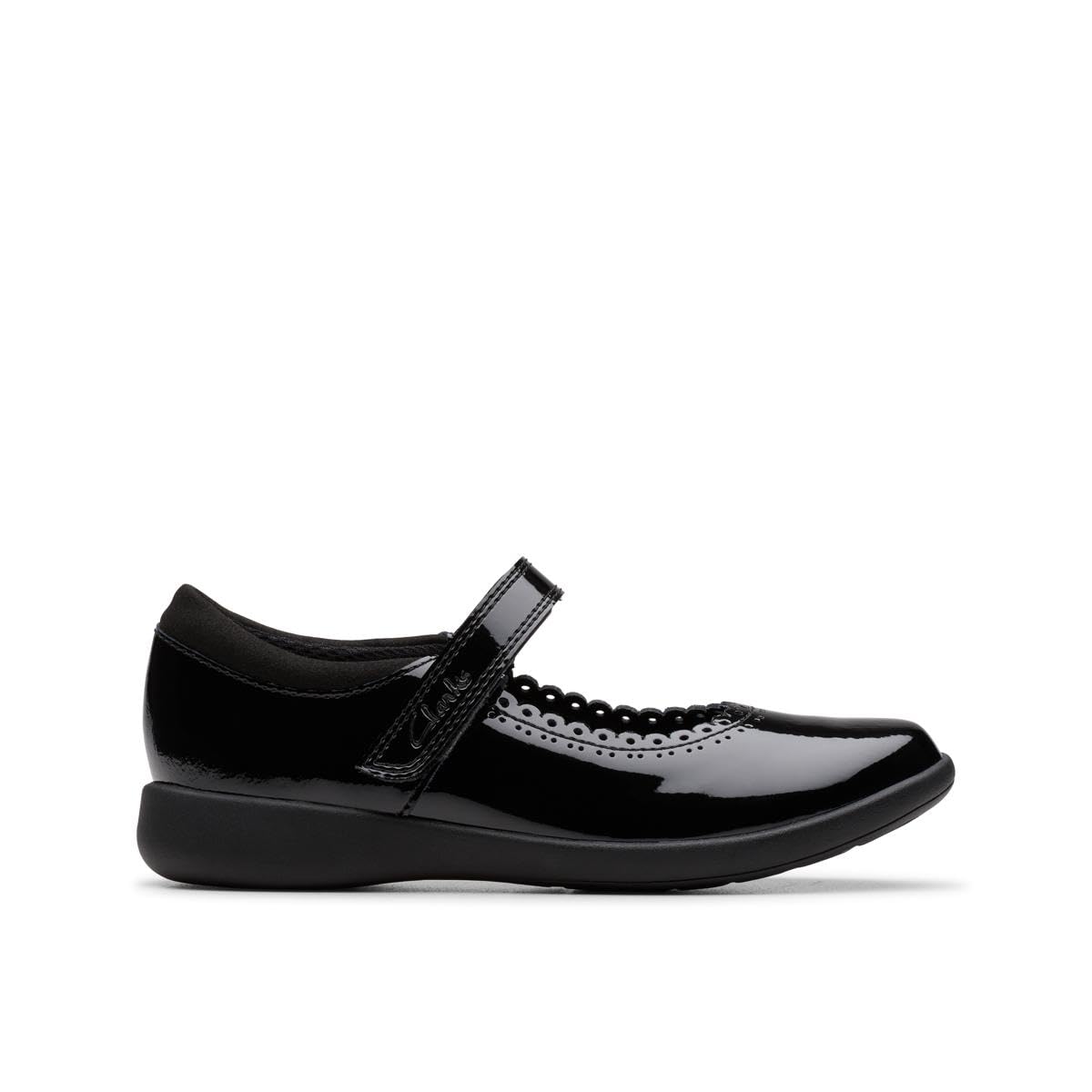 Clarks Etch Pure K. Childrens Black Pat, 13.5