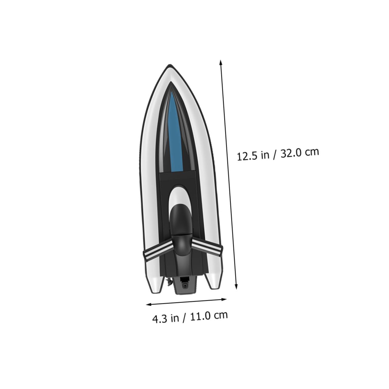Sosoport Nave Giocattolo Galleggiante Telecomandata Elettrica Doppia Propulsione, lungo Autonomia 1200 Mah, per Piscina e Lago, Materiale Plastica e Acciaio Inox