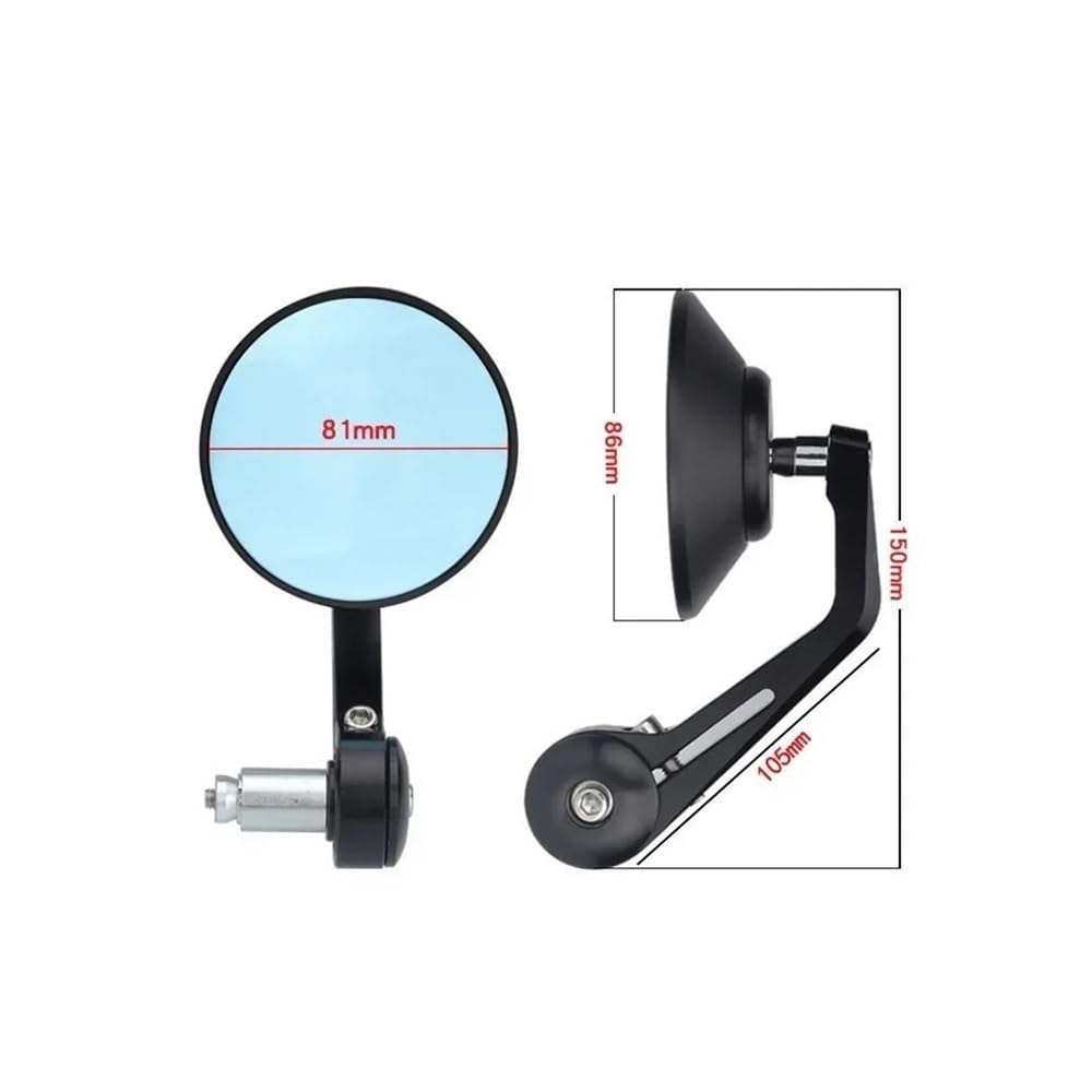 pour Rocket 3 Street Triple S 765/RS/R pour Trident 660 Vitesse Triple 1200RS/RR Moto Guidon Extrémité De La Barre Rétroviseurs Latéraux Rétroviseurs Moto