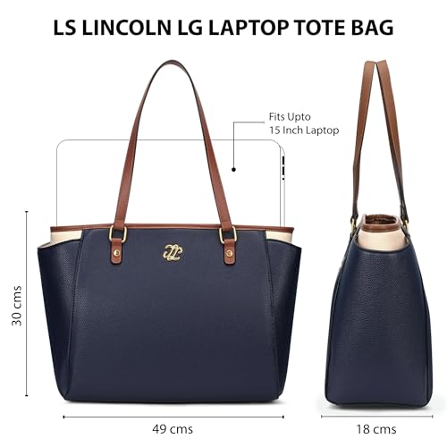 Image of Lavie Signature Women's Lincoln Large Tote Laptop Bag | Tote Laptop Bag for Work | Ladies Purse | Stylish Shoulder Bag | Gift for Women