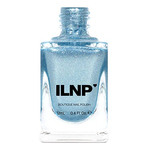 ILNP New Day - Icy Blue Holographic Metallic Nail Polish