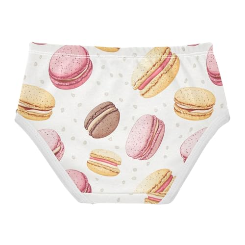 ZZKKO Cute Macaron Girls Underwear Toddler Panties for Girls Comfort Brief Size 8Y2