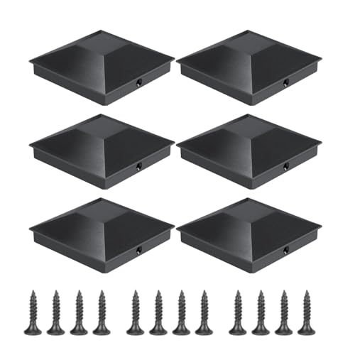 Pfostenkappen für Holzzaun – Schutzkappen | wetterfest, dekorativ, elegant | Pfostenabdeckung für Bräune – Zubehör für Garten im Freien