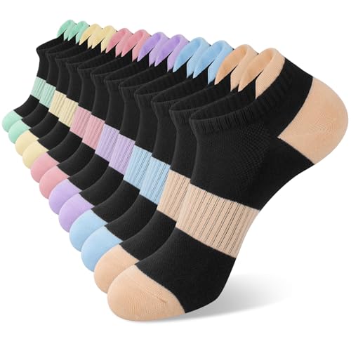 Image of 6 Pairs Ankle Socks for Women - Lightweight Low Cut No Show Casual Cotton Socks Breathable