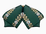 Hello Mariachi Unisex Professional Mariachi Charro Bow Tie Mexican Bow Flower Desing moño charro Mexicano (Green)