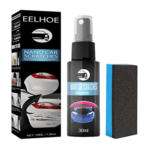 XIAOYEZI Car Scratch&Swirl Remover,Car Scratch Repair Nano Spray,Ar Nano Scratch Removal Spray,Car Polish & Paint Restorer Vehicles, Repair Polish Buffer Kit Paint Scratches Water Spots,30ml,Black Cover