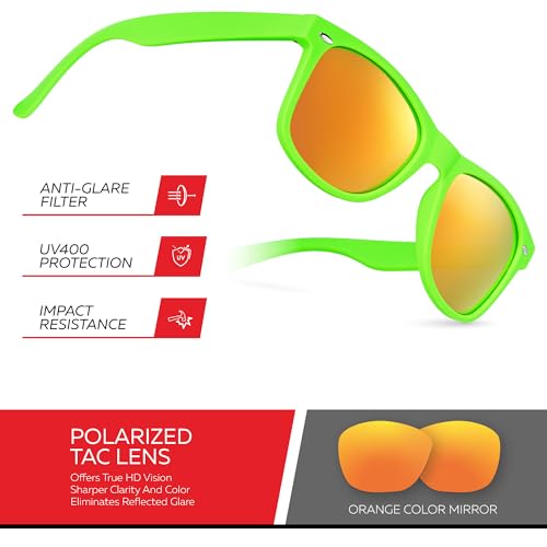 Image of Retro Rewind Polarized Sunglasses for Women Men - UV400 Classic Square Vintage Shades Trendy Unisex Sun Glasses