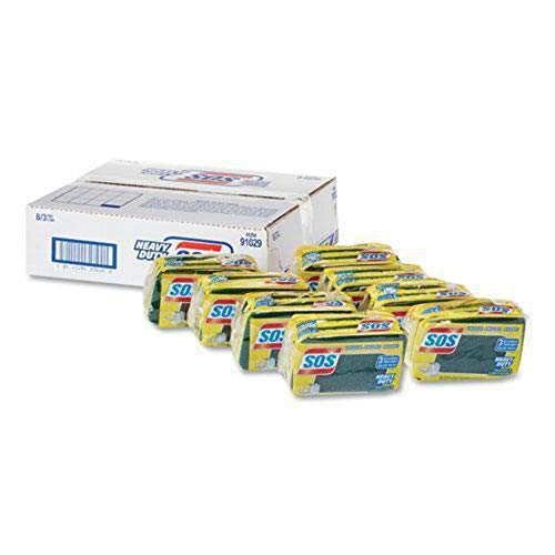Image of S.O.S. Scrubber Sponge, Heavy Duty, Value Pack 3 sponges