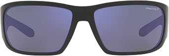 ARNETTE Man Sunglasses Matte Black Frame, Dark Grey Lenses, 64MM