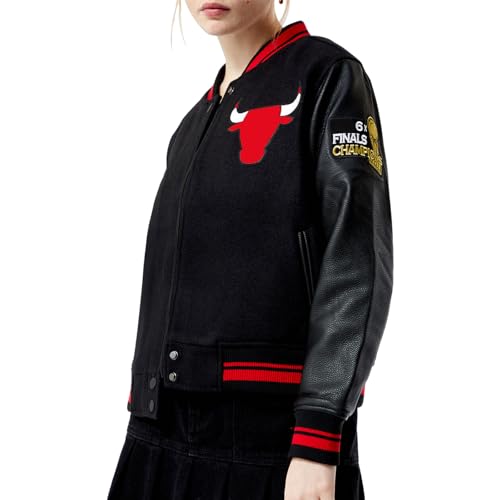 Trifoliate Women Basketball Chicago Varsity Jackets - ChiTown Black Sports Wool Letterman Jacket For Women2