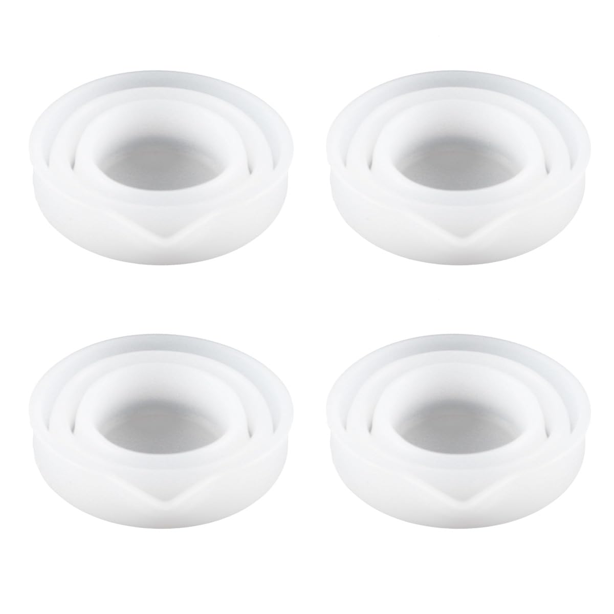 Muiltvoe 4 pack Liquid Detergent Dosing s 100ml Foldable Silicone Measuring Cup with Scale Line for Liquid Detergent
