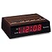 Westclox Retro Wood Style Easy To Read Super Bright Small Night Table Ascending Alarm Clock 22690.