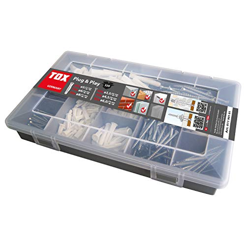 Makita Schlagbohrmaschine im Koffer, 710 W inklusiv 74 teilig Zubehör & TOX Sortimentskoffer Plug und Play, 320 tlg. mit Allzweckdübel Trika 5x31 mm, 6x36 mm, 8x51 mm + perfekt abgestimmte Schrauben – Bild 7