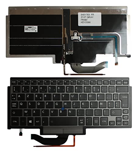 Clavier rétroéclairé noir avec aiguille pour portable Toshiba