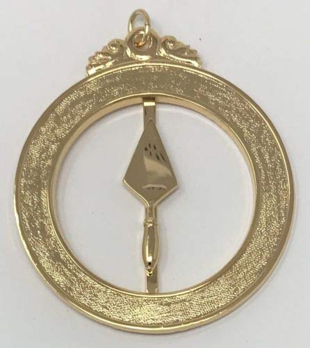 Scottish Rite 18th Degree Senior Warden Jewel in Gold Tone