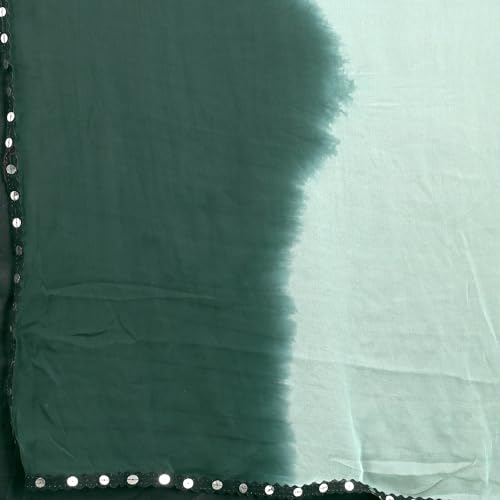 Image of JULEE Women's Chiffon Hand Printed Beutiful (70-30) Half-Half sarees blouse piece PRIME