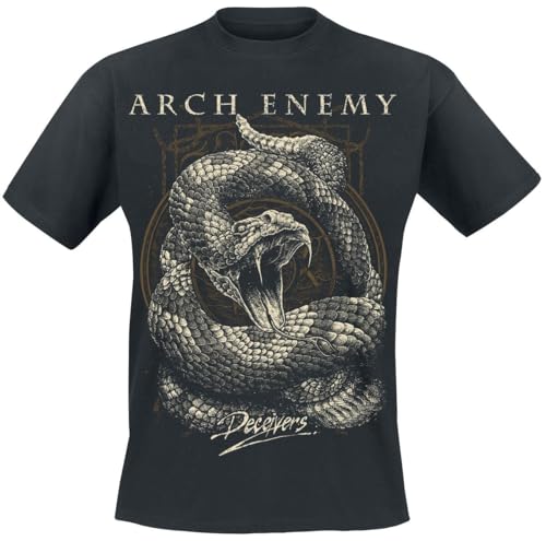 Arch Enemy Deceiver Snake Hombre Camiseta Negro 100% algodón Regular