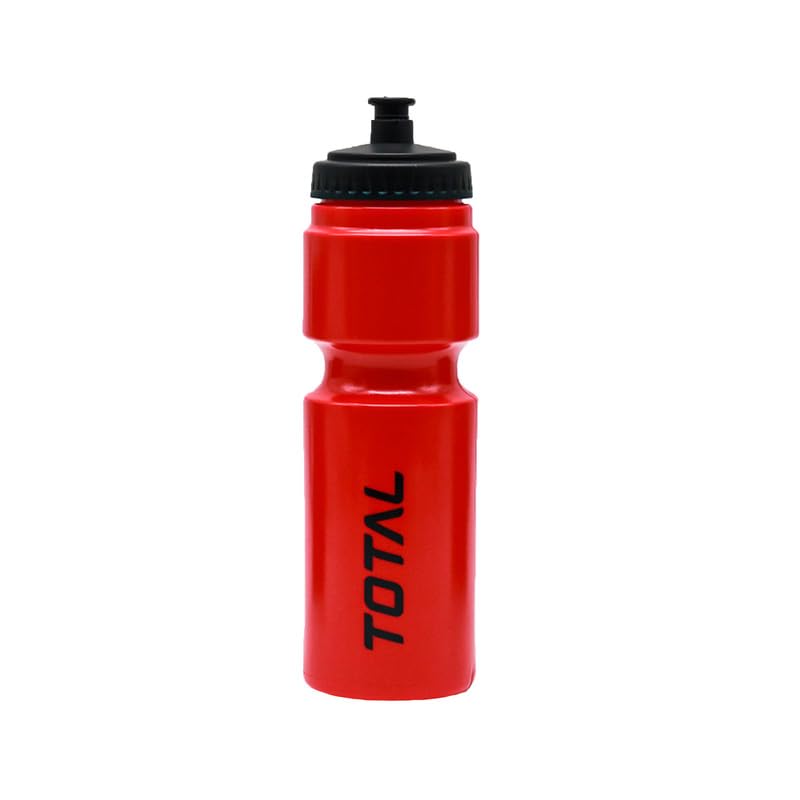 Total Sipper Bottle for Gym, Running, Cycling | BPA-Free Sports Water Bottle with Push/Pull Leakproof Cap | Lightweight, Durable & Reusable Bottle for Outdoor Fitness Use | Red 800 ML