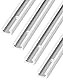 QWORK® 91 cm T-Schiene T-Nut Gehrungsschiene Alu mit Doppelschnittprofil für Tischsäge Router Tisch Holzbearbeitungswerkzeug, 19 x 10 mm, 4 Stück