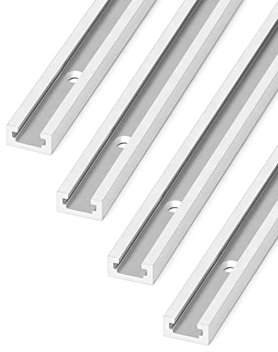 Rails en T de 91,4 cm QWORK en aluminium pré-percé pour un guidage de précision