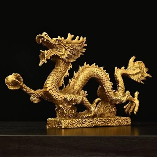 Mascotte dragon en cuivre 7,8 pouces objet d'art ciselé - 3