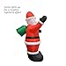 Impact Canopy Inflatable Outdoor Christmas Decoration, Lighted Santa with Gift Bag, 8 Feet Tall