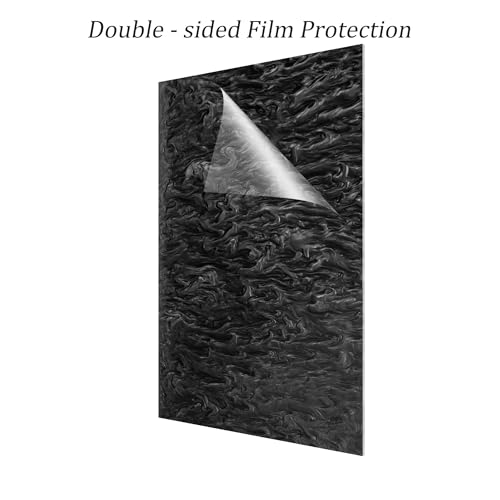 Image of TOEPODO Pearlescent Ripple Cast Acrylic Sheets 1 /8inch Thick Marble Acrylic Sheet for Laser Cutting Plexiglass Sheets for Art Design DIY Crafts Home Deco (6, Deep, 8x12 Inch)