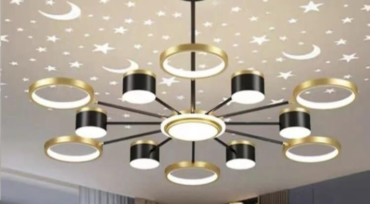 Sanleen Enterprises Home Decor Antique Lamp, Contemporary Pendant Chandelier LED Ceiling Lighting Fixture for Bedroom, Dining Room, Drawing Room