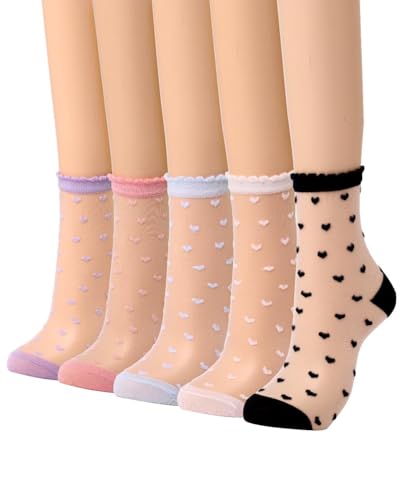 Image of Campsis Women Sheer Socks Sheer Ankle Socks for Women and Girls