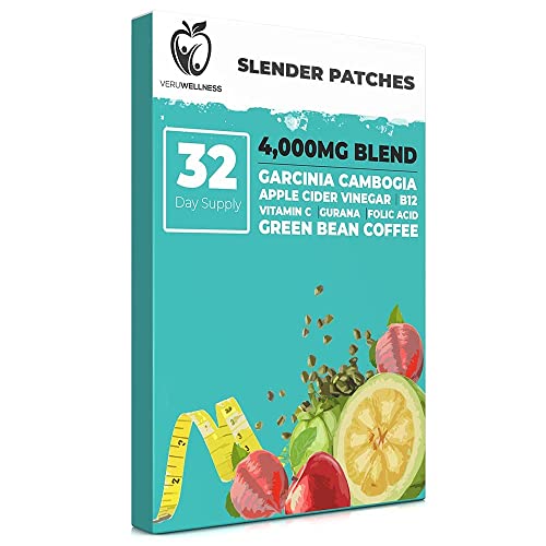 Garcinia Cambogia Patch - Pure Potent Blend Garcinia Cambogia with Apple Cider Vinegar, B12, Green Bean Coffee - Natural Energy and Carb Control