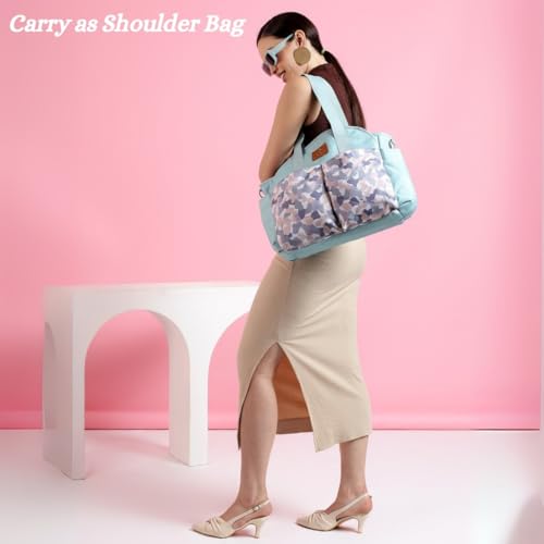 Image of VISMIINTREND Customized Tote Diaper Bag | Maternity Handbag for Mother | Diaper Bag for Travel | Hospital Bag for New Born Baby | Baby Shower Gift | Gift for New Mom