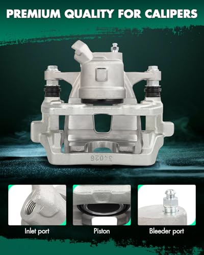 Image of SCITOO 19B6295 19B6294 Rear Left & Right Disc Brake Calipers w /Bracket Fit For Land Rover For Range Rover 2010-2012, Single Piston