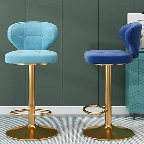 Tabourets de bar réglables avec dossier et repose-pieds | Lot de 2 sièges