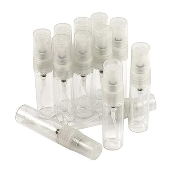 Hunky Dory 24pcs 2ml Mini Sample Clear Transparent Perfume Spray Bottles