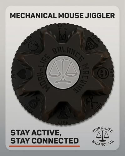 Image of Mechanical Mouse Jiggler - No USB, Undetectable Cordless Wireless Device, No Software | Randomized Mouse Mover Keeps PC Laptop Computer Awake, Silent Compact Automatic Wiggler for Remote Work | No Software, Automatic, Wireless, AA Battery 12-18 Months, Keeps PC Laptop Awake, Randomized Movement, Remote Work Wiggler