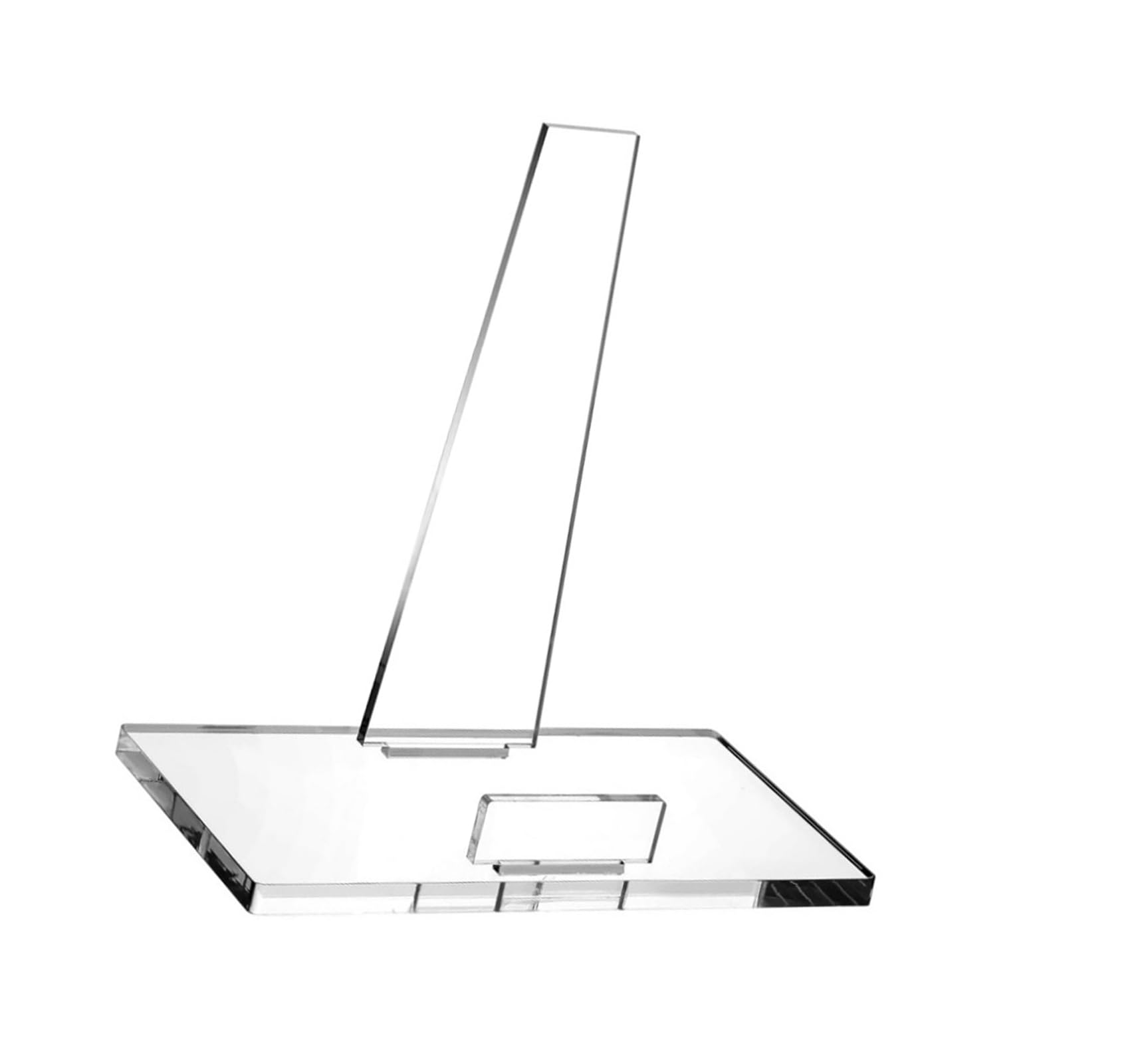 Nucelit Stand Clear Picture Holder Rack for Displaying Photos and Books Home or Gallery Desktop Decoration Clear