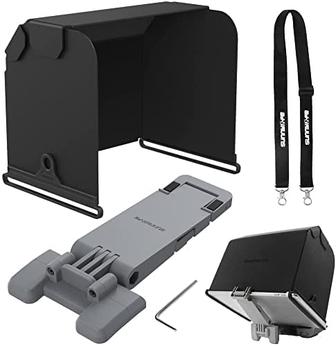 Kiowon タブレットモニターサンシェード+DJIストラップ+送信機タブレットホルダー for Mini 3 RC N1 / Mini 3 Pro RC N1 / Mavic 3 / Mavic Air 2 / Air 2S / Mini 2 for iPad 5/6 iPad Air 1/2 iPad Proに適用(9.7インチ)